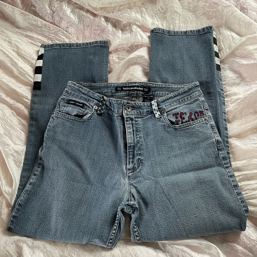 Vintage DKNY Hand Painted Jeans